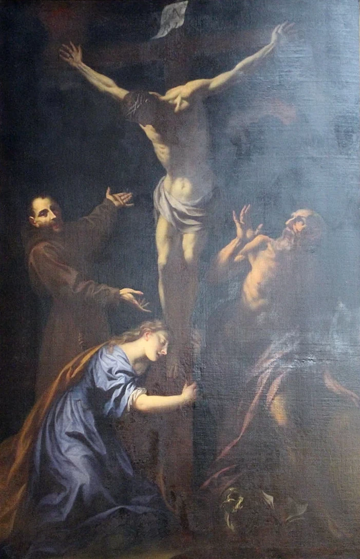 Crocifisso coi santi girolamo, francesco e maria maddalena - Basilica di san Lorenzo, Firenze